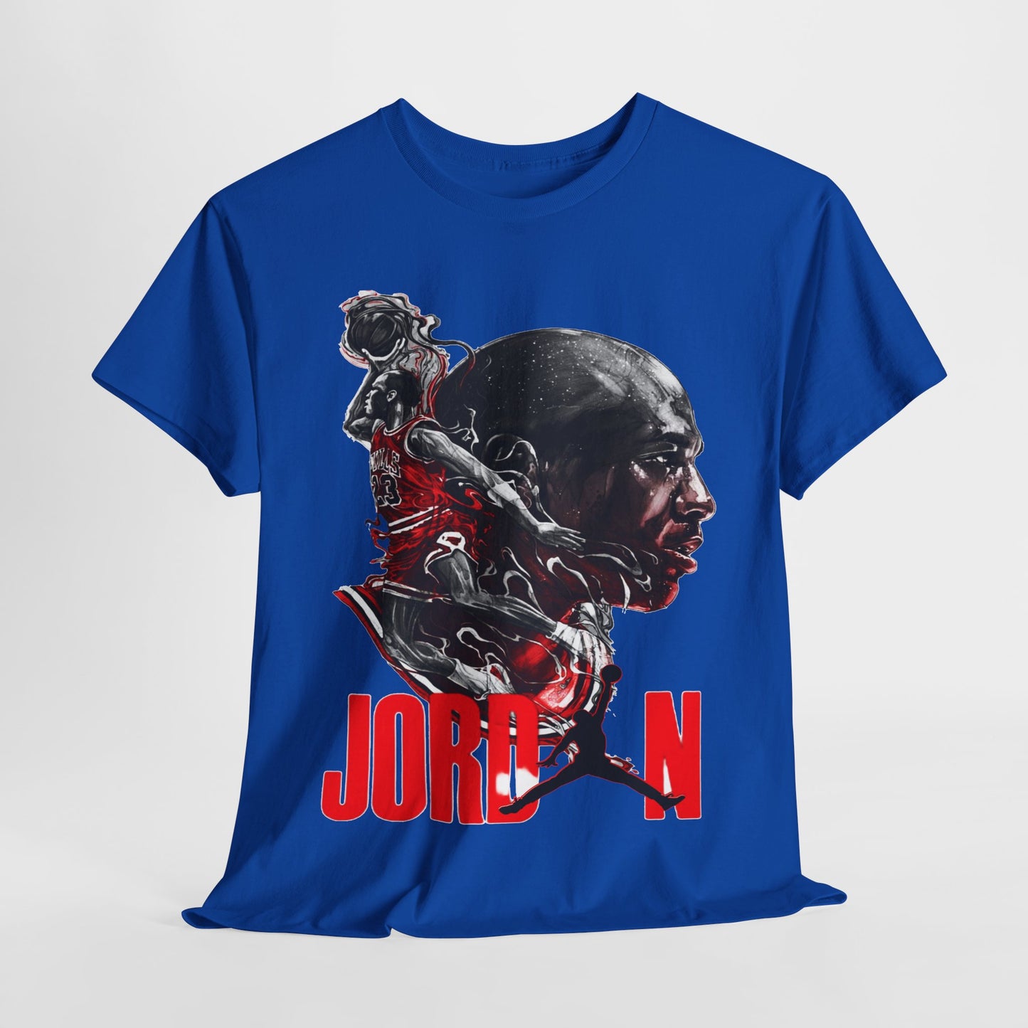 Jordan Inspired Unisex Heavy Cotton Tee - Retro Style Graphic Shirt