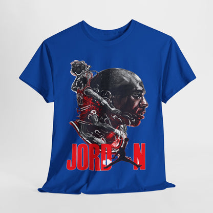 Jordan Inspired Unisex Heavy Cotton Tee - Retro Style Graphic Shirt