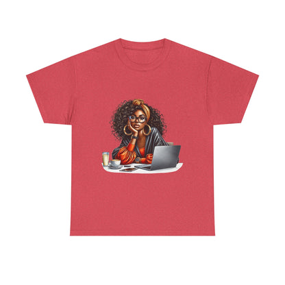 Creative Work From Home Unisex Heavy Cotton Tee
