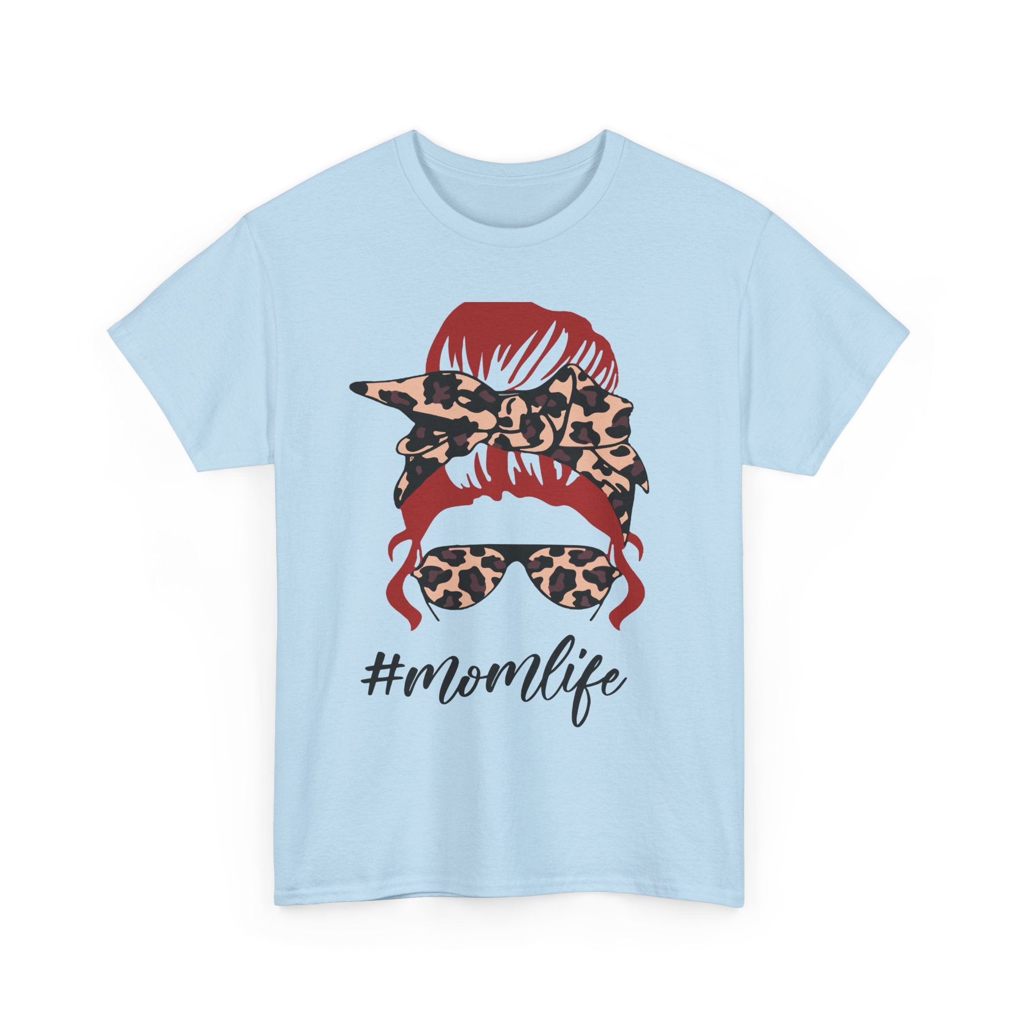 #Momlife Unisex Heavy Cotton Tee - Stylish & Comfortable T-Shirt for Moms