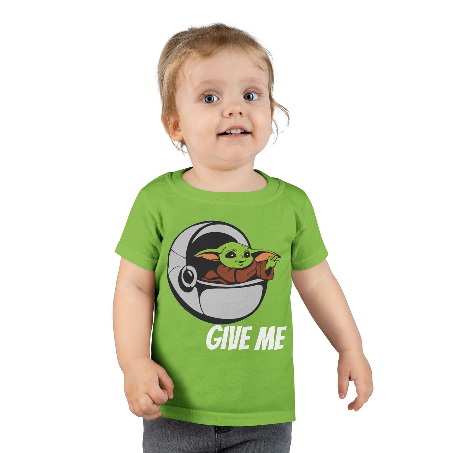 Cute Baby Yoda Toddler T-Shirt - 'Give Me' Design