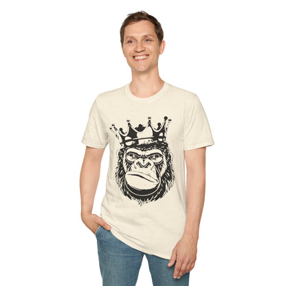 King Status Gorilla T-Shirt | Unisex Softstyle Tee for Casual Wear