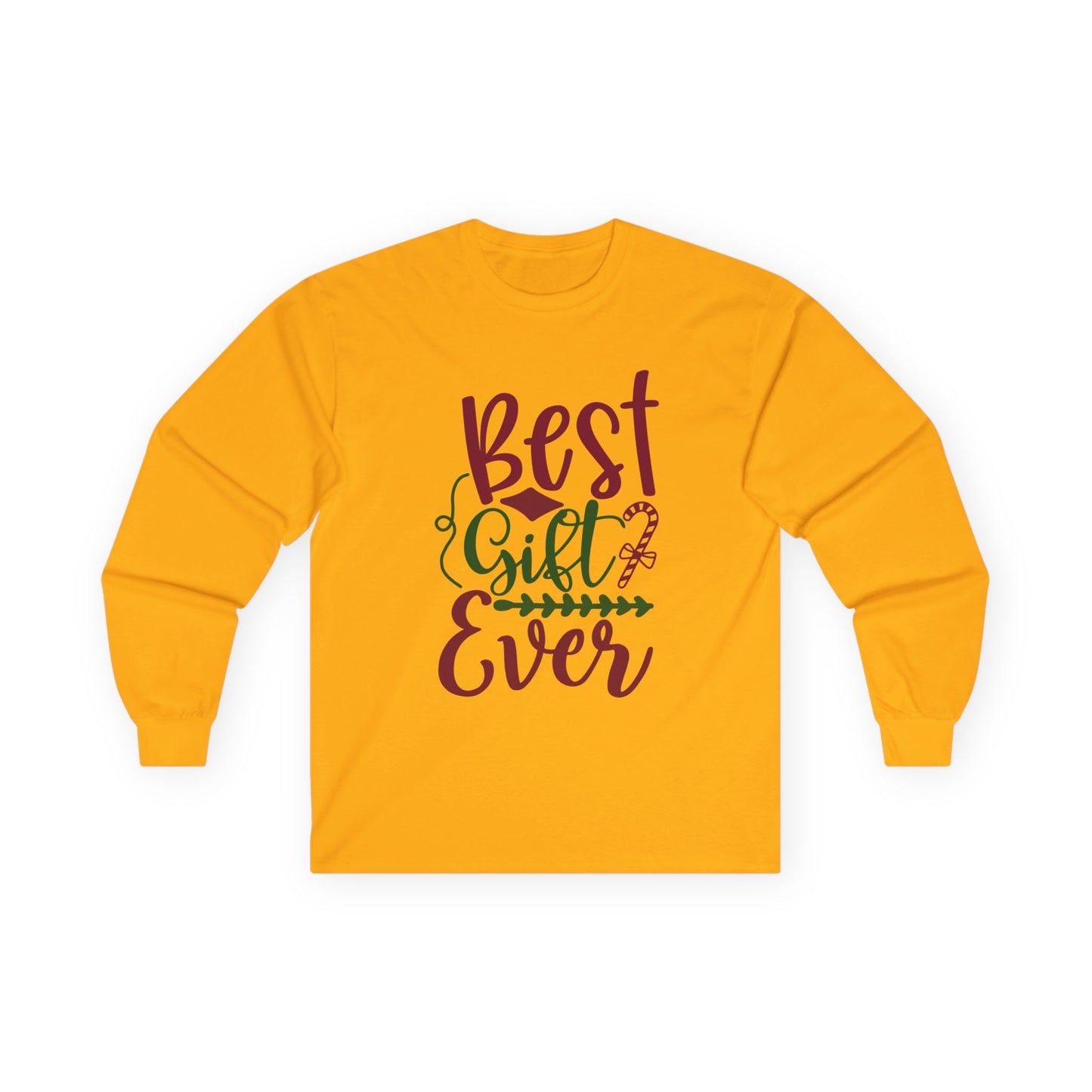 Best Gift Ever Long Sleeve Tee, Christmas Gift, Holiday Apparel, Unisex Tee, Cozy Shirt, Gift for Him/Her