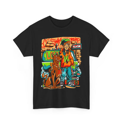Retro Scooby-Doo Unisex Heavy Cotton Tee - Vintage Cartoon Print