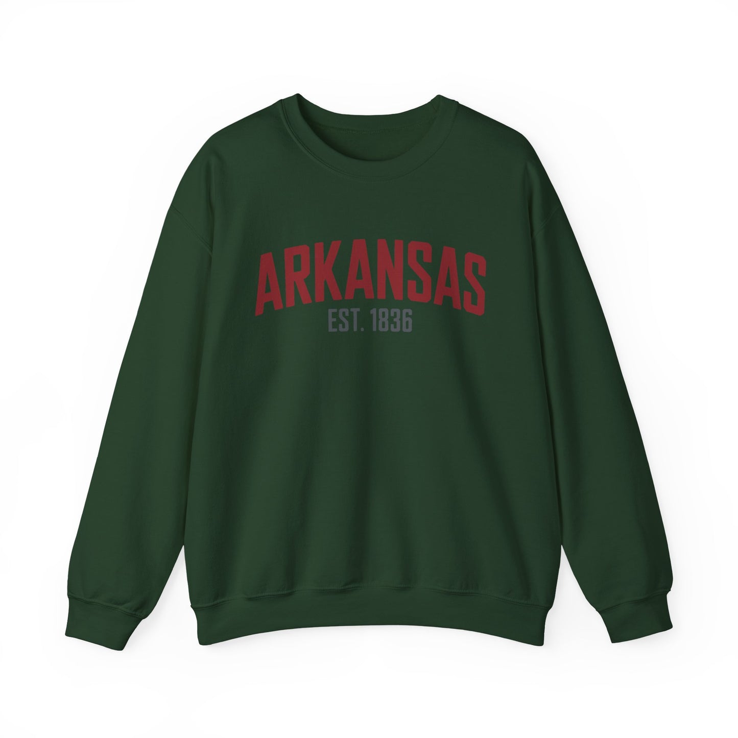 Arkansas Established 1836 Crewneck Sweatshirt