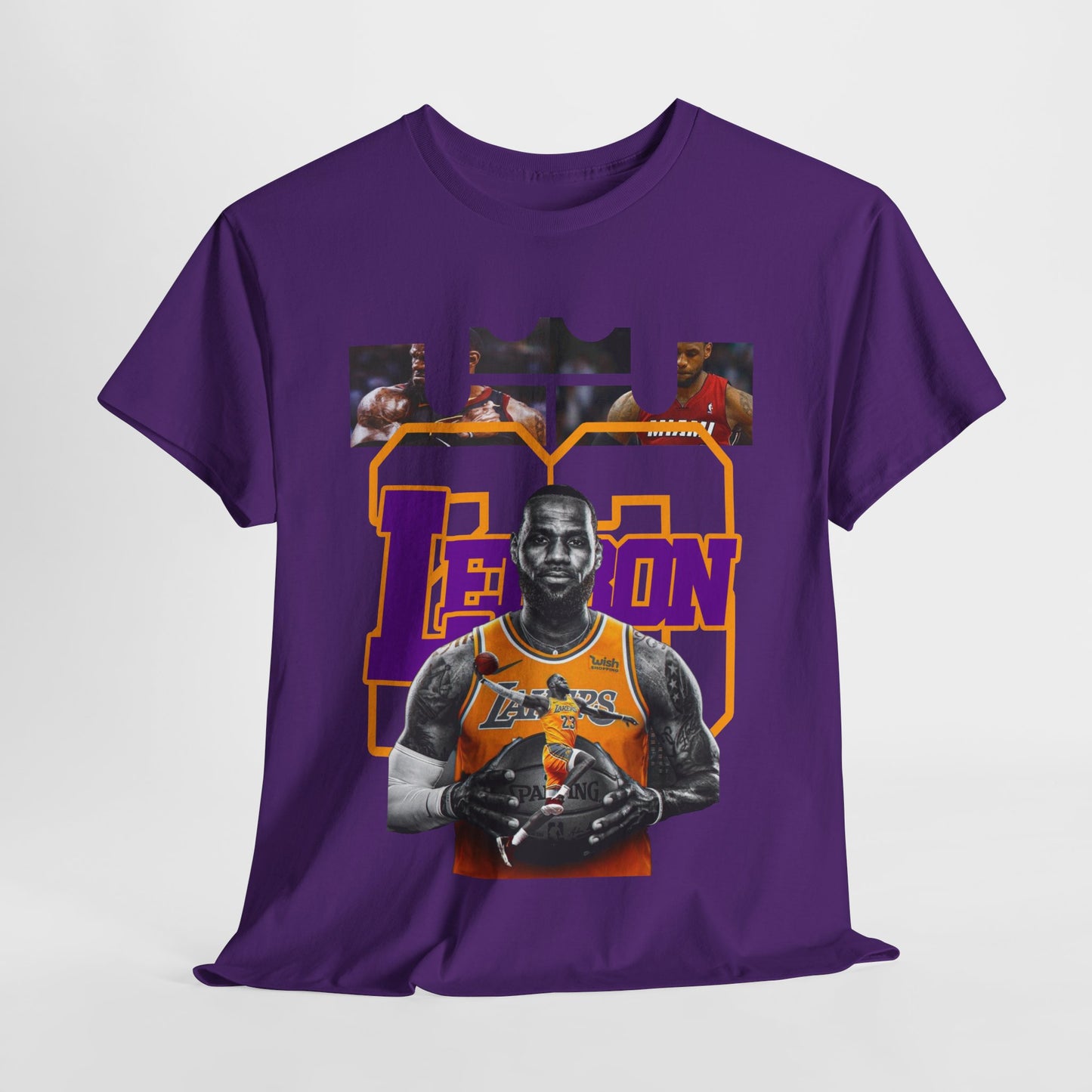 LeBron James Unisex Heavy Cotton Tee - Basketball Fan Apparel