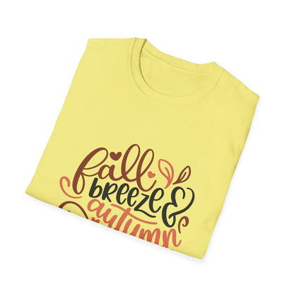 Cozy Autumn Unisex T-Shirt - Fall Breeze & Autumn Leaves, Seasonal Tee, Gift for Fall Lovers, Harvest Outfit, Stylish Casual Wear