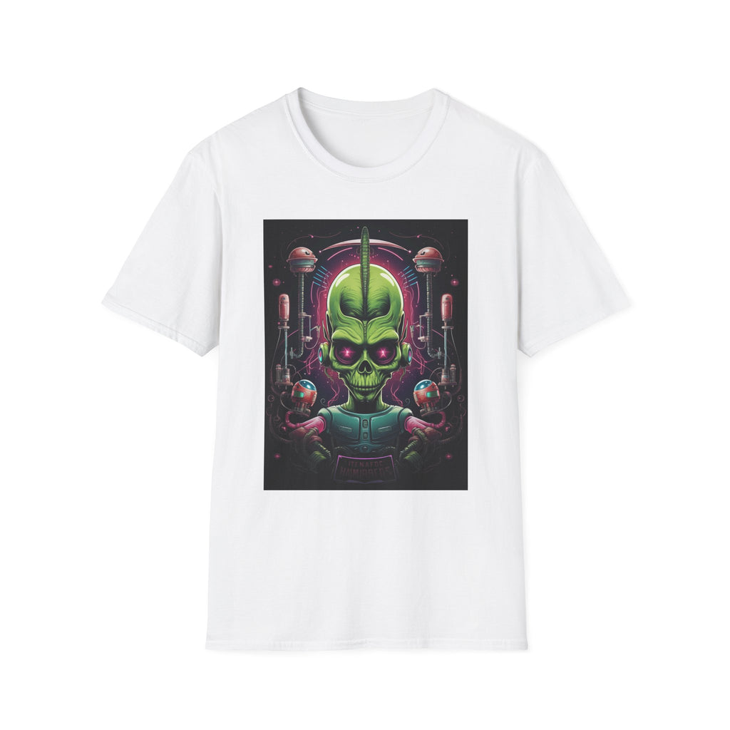 Alien Invader Graphic Unisex Softstyle T-Shirt