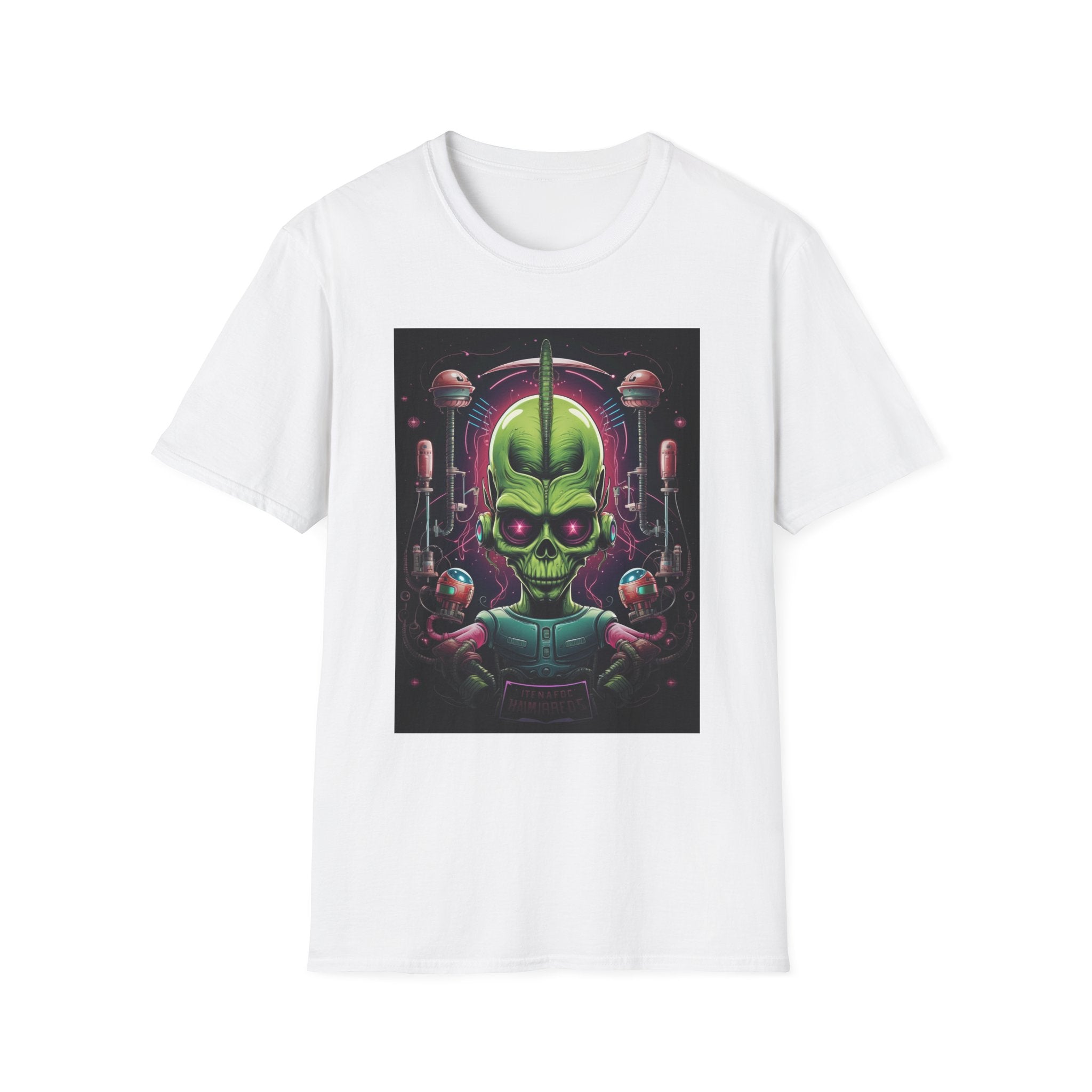 Alien Invader Graphic Unisex Softstyle T-Shirt