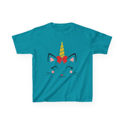 Cute Unicorn Kids Heavy Cotton Tee - Perfect for Birthdays and Everyday Fun!