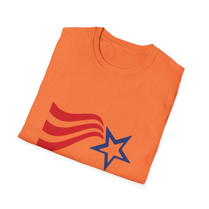 Patriotic 4th of July Unisex T-Shirt, Independence Day Shirt, USA Shirt, Casual Summer Tee, Red White Blue Celebration Tee