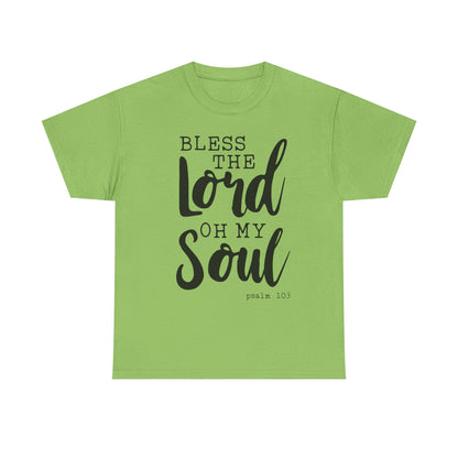 Bless the Lord Unisex Heavy Cotton Tee - Inspirational Christian Shirt