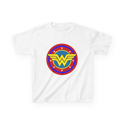 Wonder Woman Kids Tee, Superhero Shirt, Birthday Gift, Comic Book Apparel, Children's Clothing, Cartoon T-Shirt, Movie Merchandise