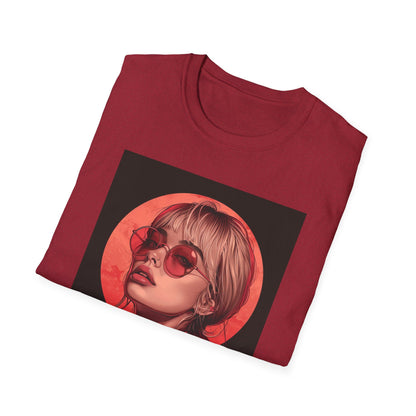 Retro Chic Graphic T-Shirt with Stylish Artwork