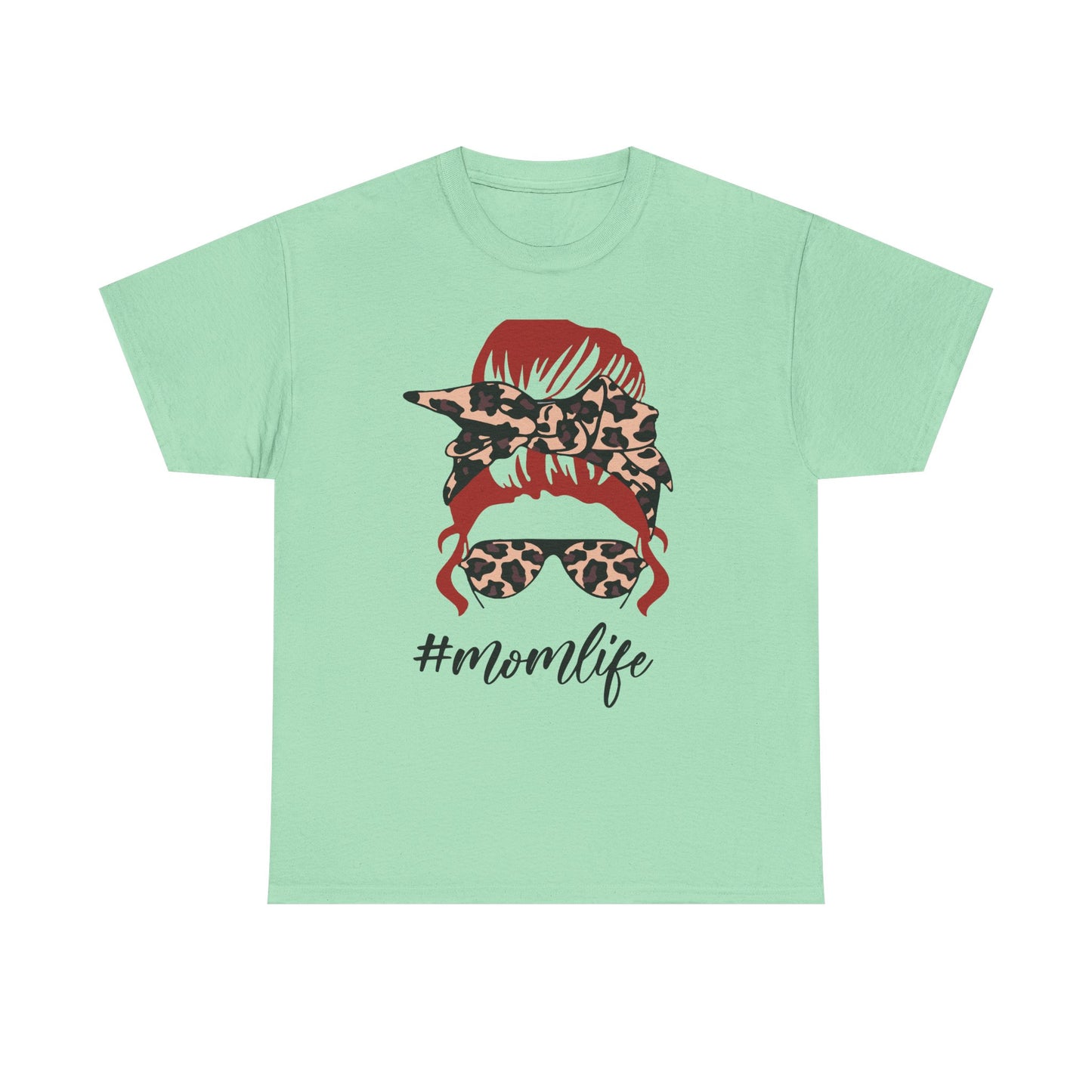#Momlife Unisex Heavy Cotton Tee - Stylish & Comfortable T-Shirt for Moms