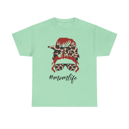 #Momlife Unisex Heavy Cotton Tee - Stylish & Comfortable T-Shirt for Moms