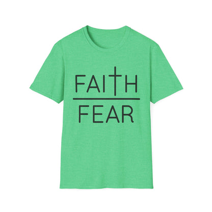 Inspirational Faith Over Fear T-Shirt | Unisex Softstyle Tee
