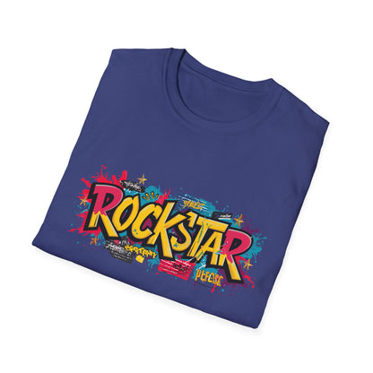 Rockstar Graphic Unisex T-Shirt, Music Lover Gift, Festival Wear, Cool Casual Tee, Birthday Present, Unisex Softstyle Shirt