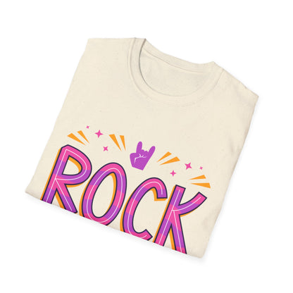 Rock Forever Unisex Softstyle T-Shirt, Music Lover Tee, Gift for Musicians, Festival Apparel, Rock Band T-Shirt