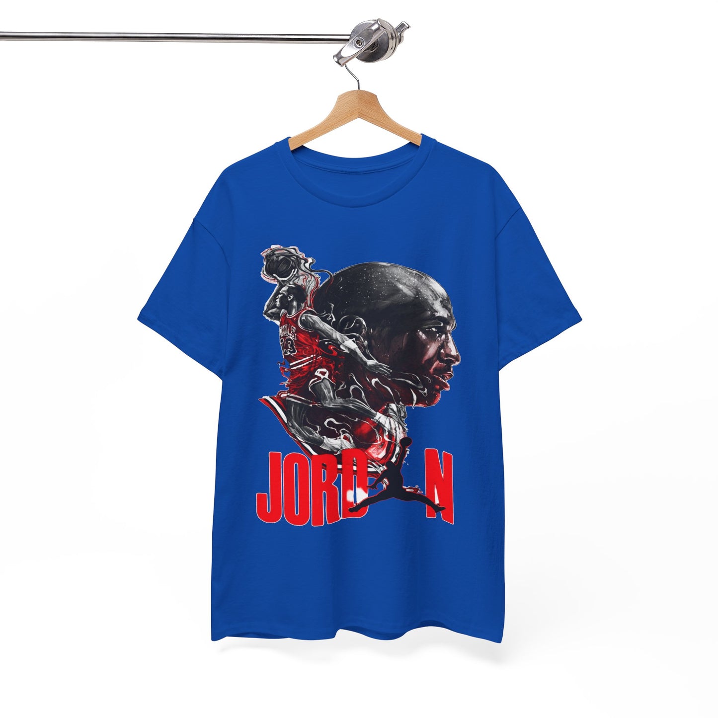 Jordan Inspired Unisex Heavy Cotton Tee - Retro Style Graphic Shirt