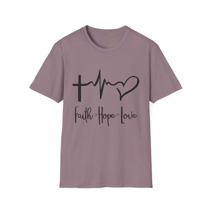 Faith Hope Love Unisex T-Shirt - Inspirational Graphic Tee for Everyday Wear