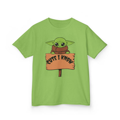 Cute Baby Alien Kids Tee - "Cute I Know" Design for Trendy Kids