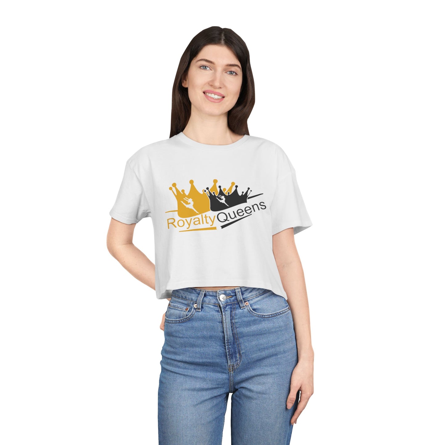 Royalty Queens Women's Crop Tee – Stylish, Comfortable Top for Queens, Perfect for Birthdays, Parties, Casual Wear, Gift Ideas