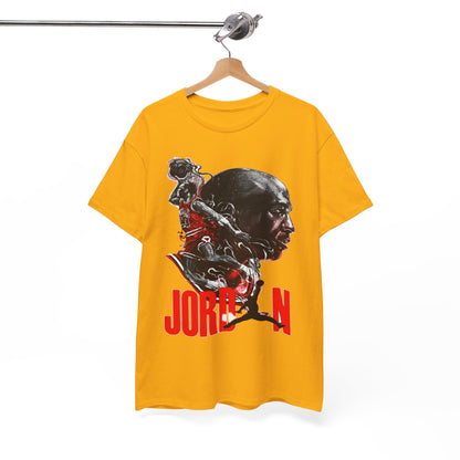 Jordan Inspired Unisex Heavy Cotton Tee - Retro Style Graphic Shirt