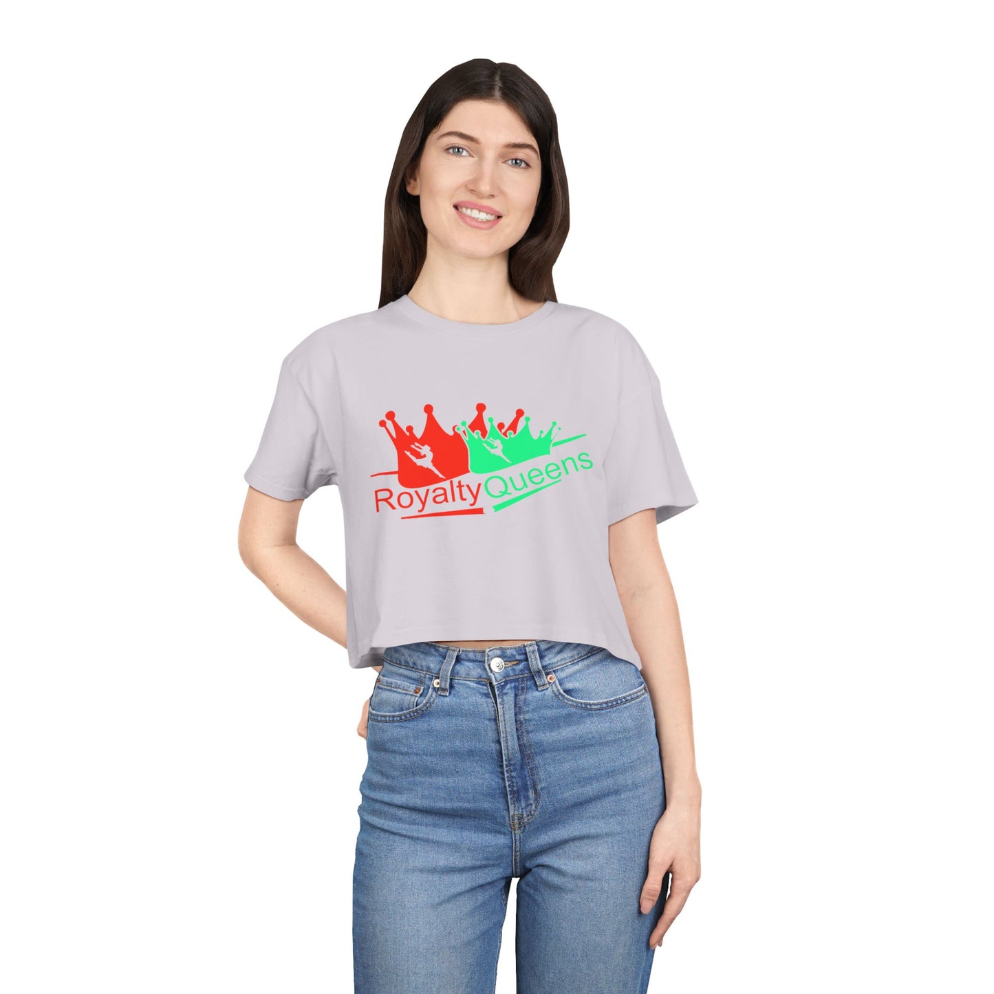 Royalty Queens Cropped Tee - Fun Style, Perfect for Celebrations, Birthdays, Casual Wear, Self-Love, Women's Fashion