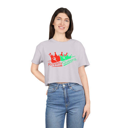 Royalty Queens Cropped Tee - Fun Style, Perfect for Celebrations, Birthdays, Casual Wear, Self-Love, Women's Fashion