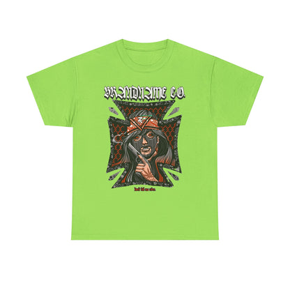 Bold Graphic Unisex Heavy Cotton Tee - Unique Streetwear Style