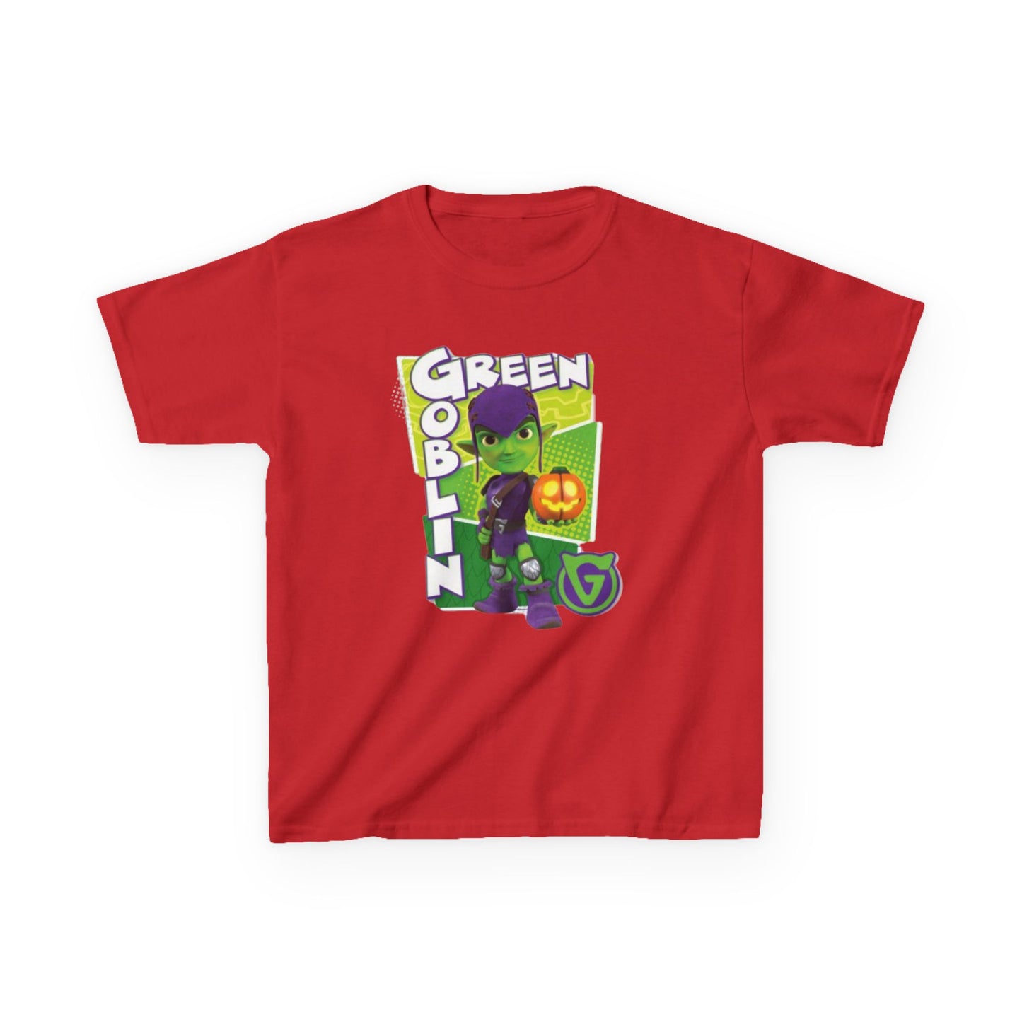 Kids Green Goblin Tee - Fun Halloween T-Shirt for Kids