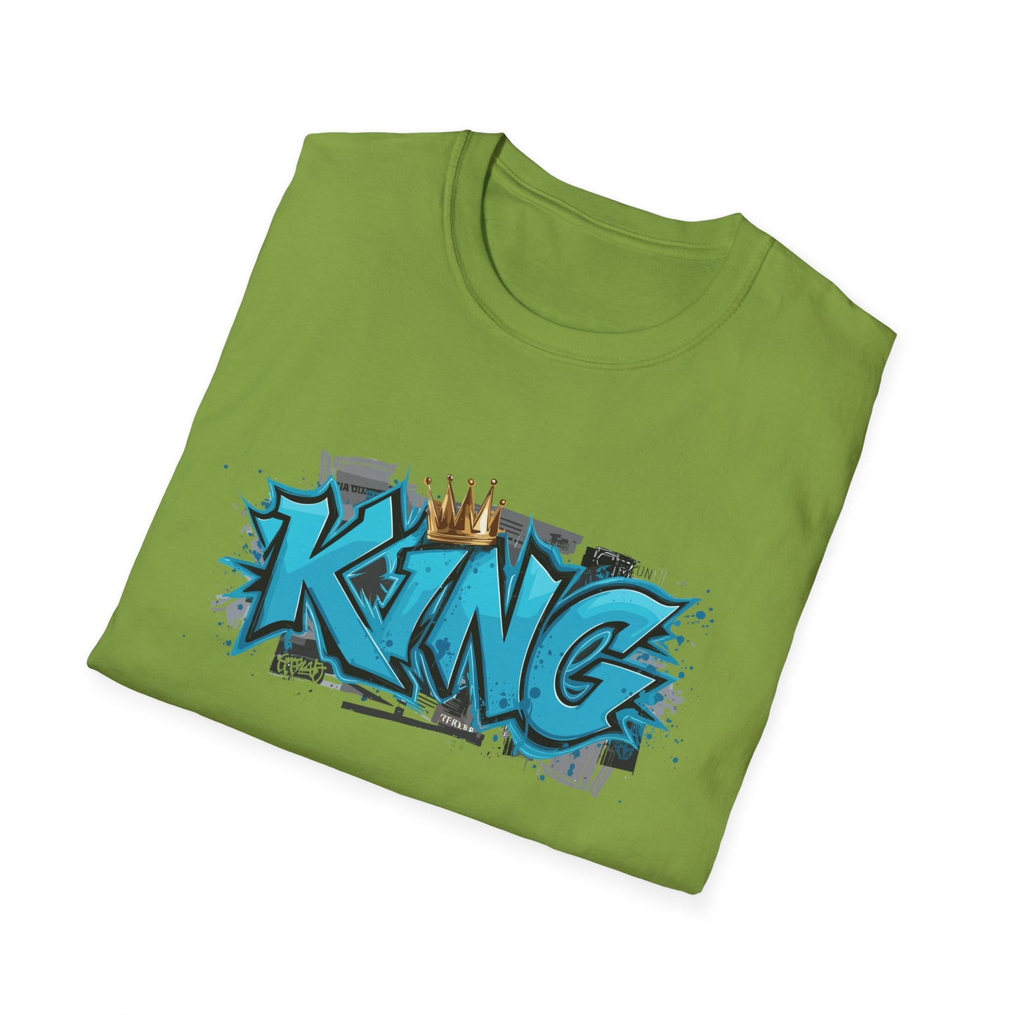 King Graffiti Unisex T-Shirt | Cool Urban Style Tee, Streetwear Fashion, Unique Gift for Him, Self-Expression, Birthday Present