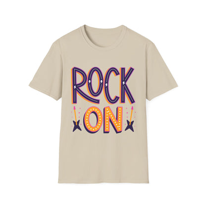 Rock On Unisex T-Shirt, Music Lover's Tee, Concert Outfit, Gift for Musicians, Fun Casual Wear