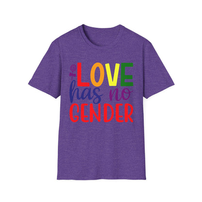 Love Has No Gender Unisex T-Shirt, LGBTQ+ Pride Tee, Comfort Fit Shirt, Gift for Allies, Inclusivity Apparel, Birthday Celebration Top