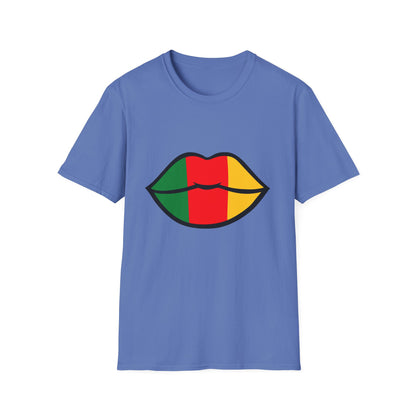 Cameroon Lips Unisex Softstyle T-Shirt, Graphic Tee, Statement Shirt, Cultural Pride Apparel, Casual Wear, Gift Idea