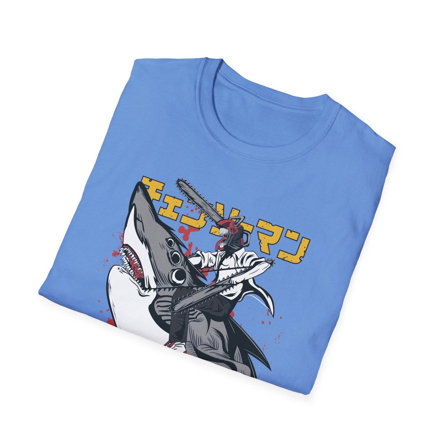 Unisex Softstyle T-Shirt with Unique Design, Cool Graphic Tee, Casual Wear, Gift for Anime Fans, Daily Comfort