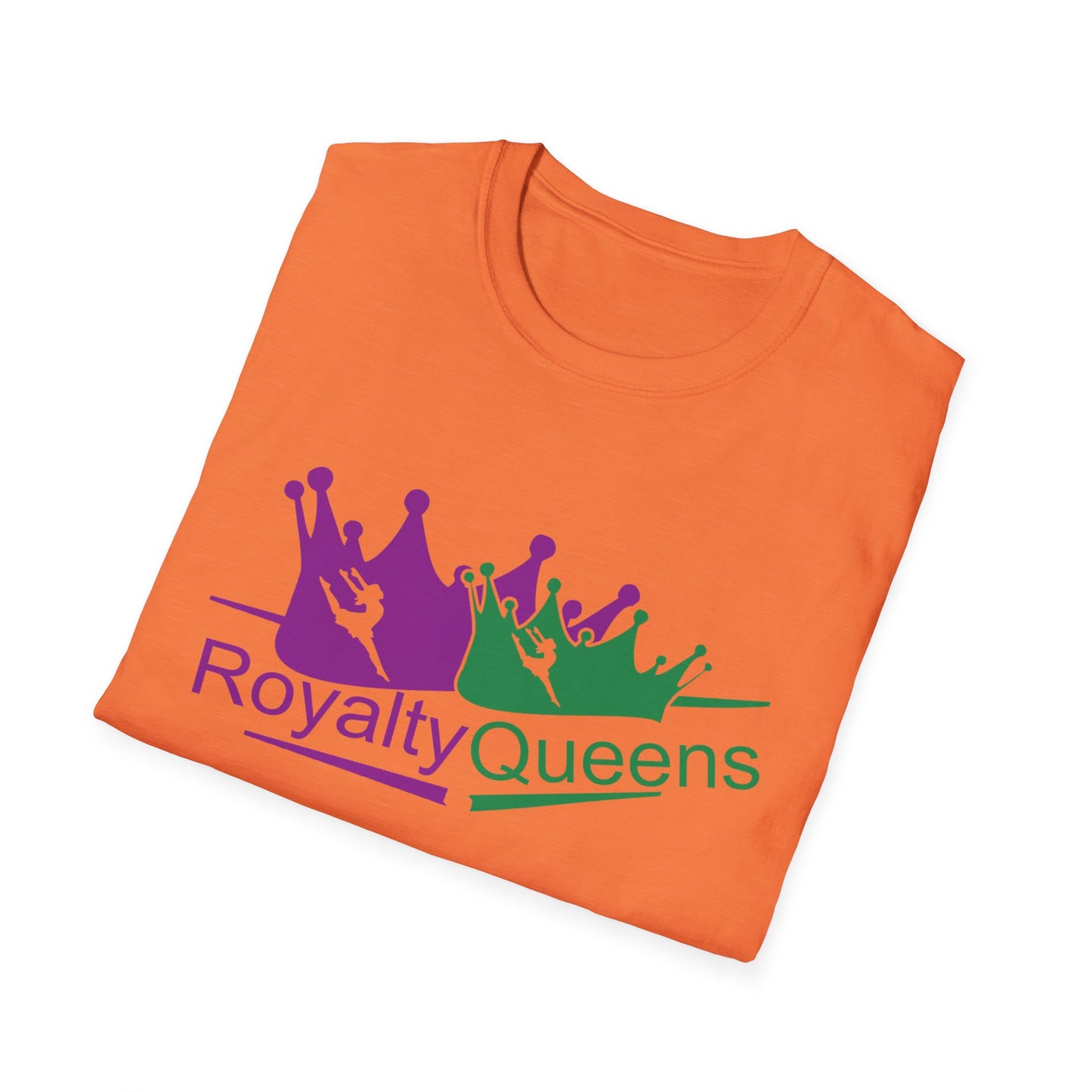 Royalty Queens T-Shirt, Unisex Softstyle Tee for Celebrations, Birthday Gifts, Empowerment Wear, Casual Fashion, Crown Design