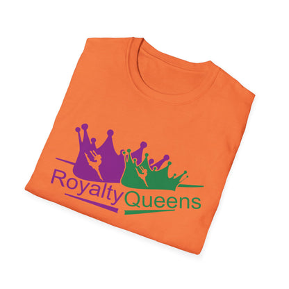 Royalty Queens T-Shirt, Unisex Softstyle Tee for Celebrations, Birthday Gifts, Empowerment Wear, Casual Fashion, Crown Design