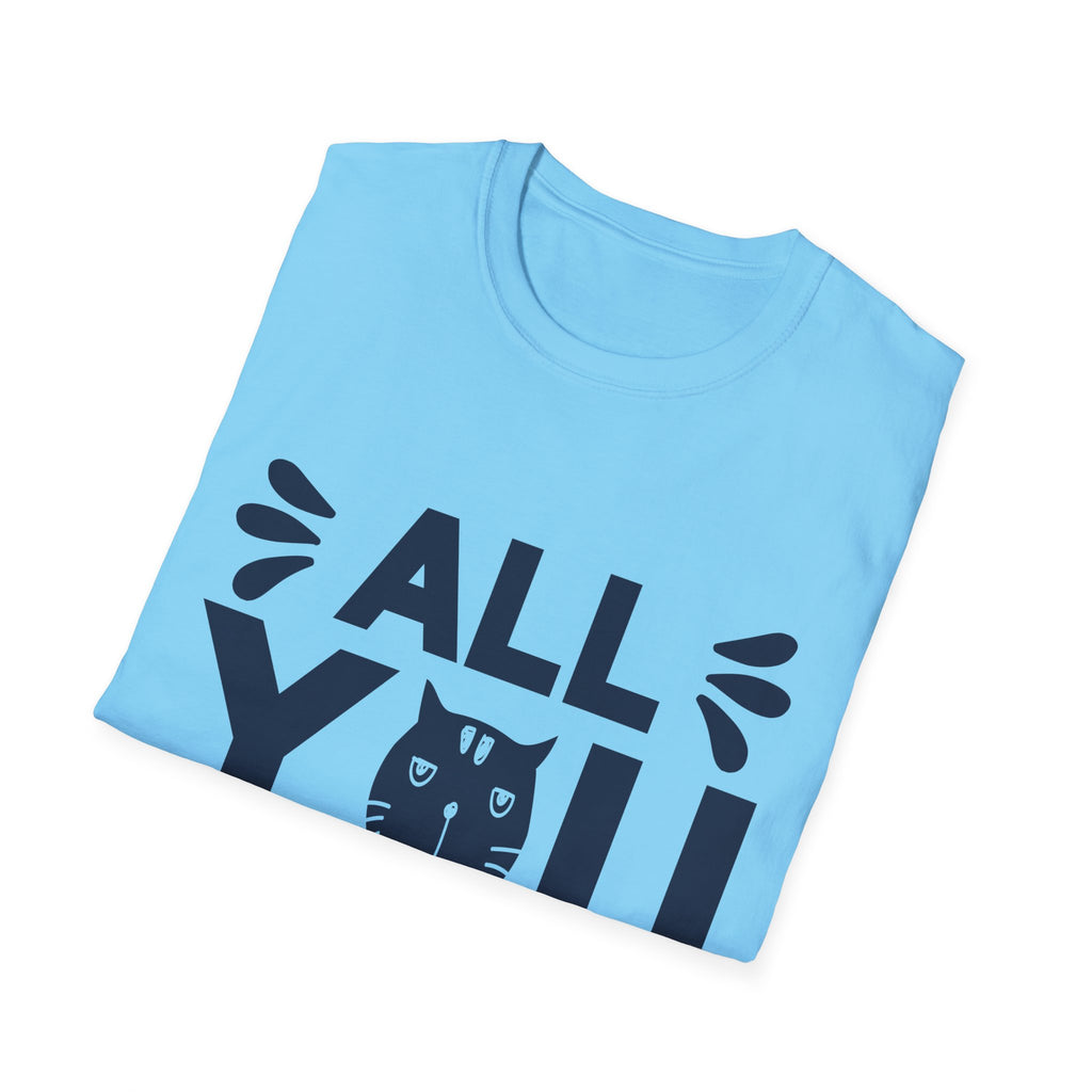 All You Need Is Cat Unisex Softstyle T-Shirt | Cute Cat Lover Tee, Gift for Pet Owners, Funny Cat T-Shirt, Cat-Themed Apparel, Birthday Gift