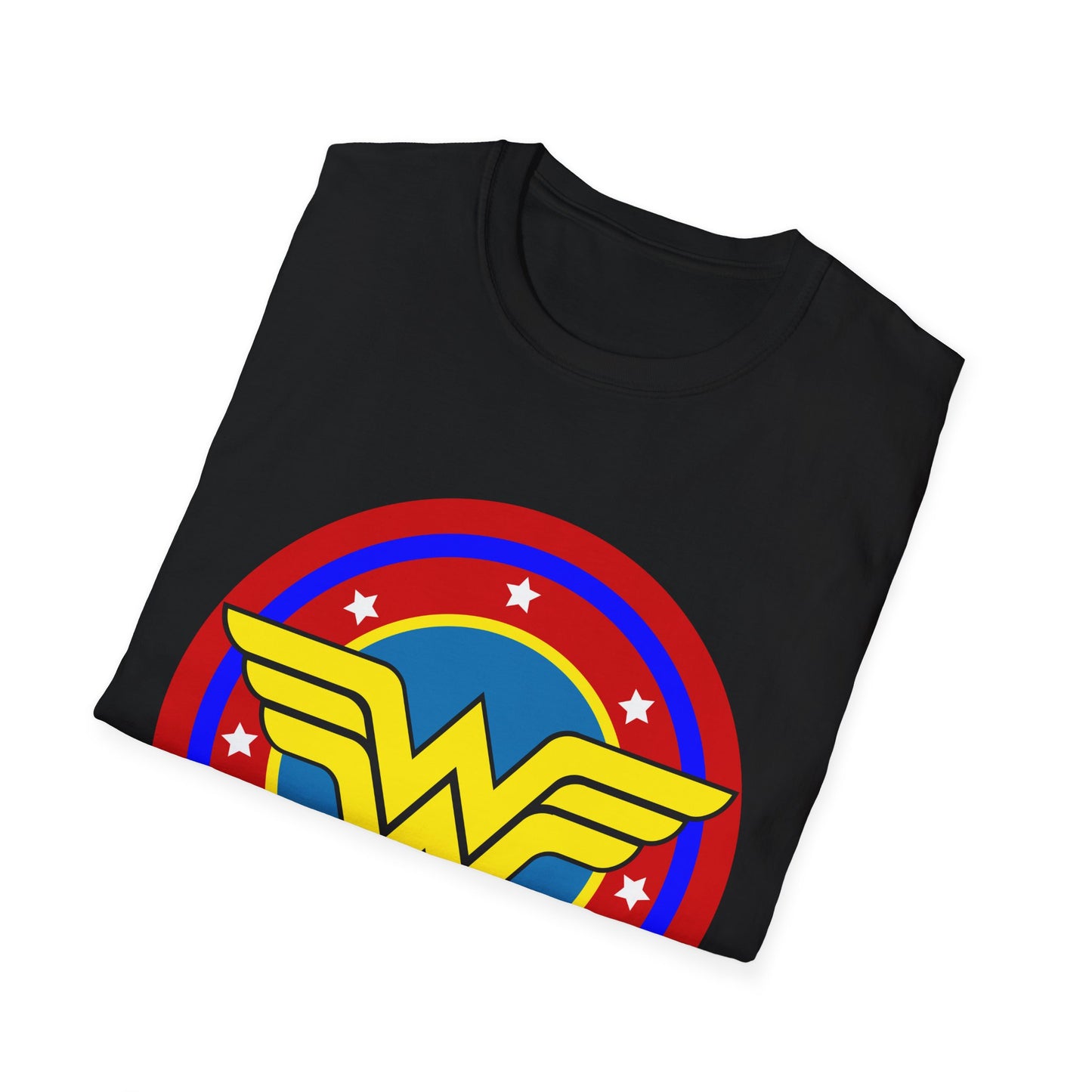 Wonder Woman Inspired Unisex Softstyle T-Shirt, Superhero Tee, Gift for Amazon Fans, Comic Con Outfit, Everyday Wear, Birthday Present