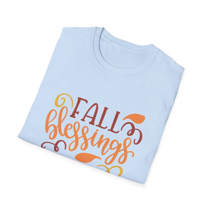 Fall Blessings T-Shirt, Cute Autumn Tee, Thanksgiving Gift, Cozy Casual Wear, Seasonal Graphic Shirt