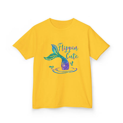 Flippin Cute Kids Tee - Colorful Whale Design for Fun-loving Children