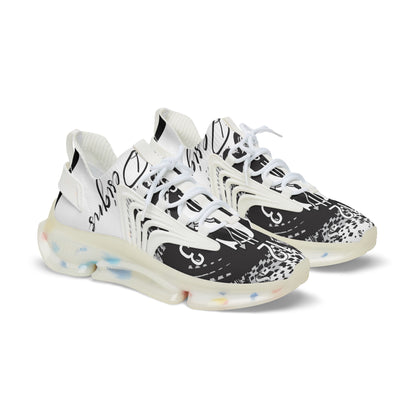 Stylish Men's Mesh Sneakers with Unique Graphic Design