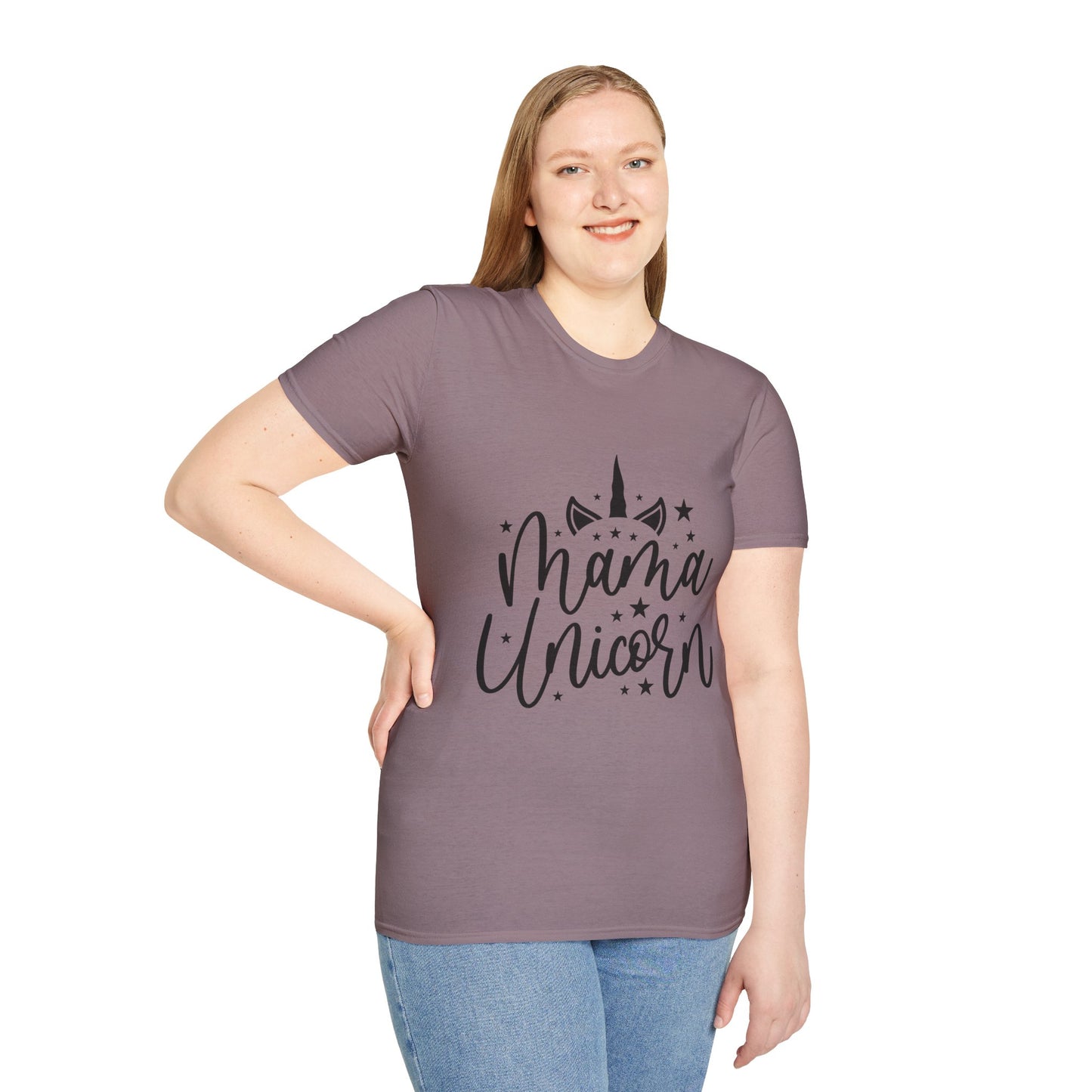 Mama Unicorn Unisex Softstyle T-Shirt - Fun & Stylish Gift for Moms