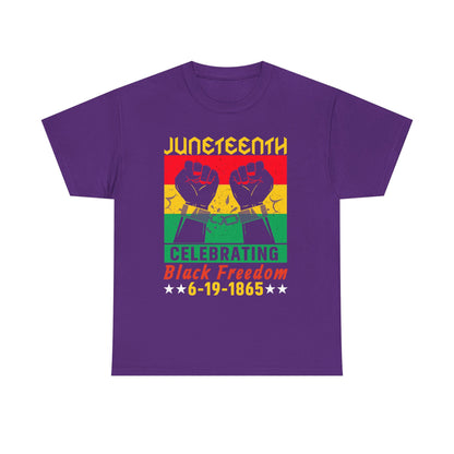 Juneteenth Celebration Tee, Unisex Cotton Shirt, Black Freedom T-Shirt, 6-19-1865 Heritage Top, Summer Festival Apparel, History Shirt