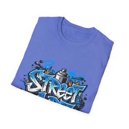 Street Art T-Shirt | Unisex Softstyle Tee, Graffiti Shirt, Urban Vibe Apparel, Casual Streetwear, Gift for Art Lovers