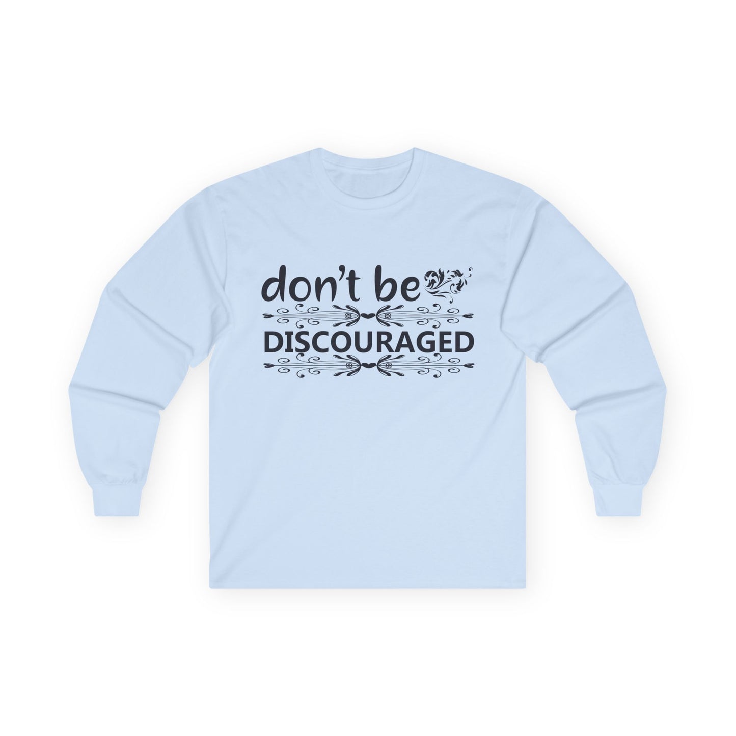 Unisex Motivational Long Sleeve Tee, Don't Be Discouraged Shirt, Inspirational Gift, Positive Vibes Top, Self-Care Apparel, [...]