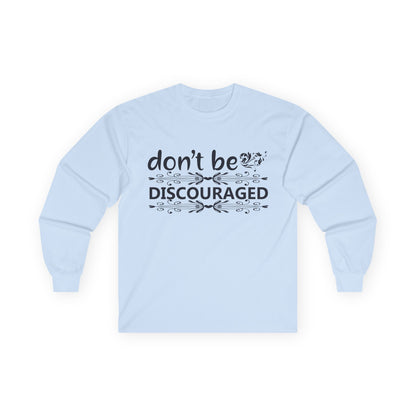 Unisex Motivational Long Sleeve Tee, Don't Be Discouraged Shirt, Inspirational Gift, Positive Vibes Top, Self-Care Apparel, [...]