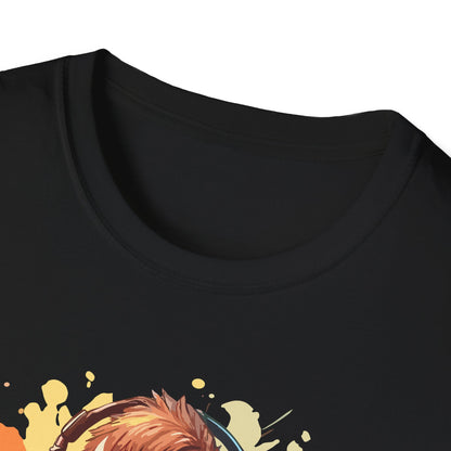 Skull Gamer T-Shirt, Unisex Softstyle Tee, Video Game Shirt, Gift for Gamers, Cool Graphic Tee, Halloween Style Shirt